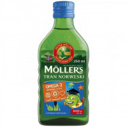 Купить Рыбий жир Меллер Moller omega 3 (Mollers) раствор с фруктовым вкусом Европа флакон 250мл в Самаре
